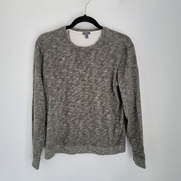 Vince heathered olive green pullover top - Picture 1 of 11